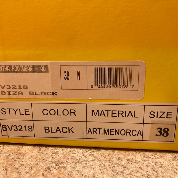 Strappy heeled black sandals. Anthropologie. - Picture 5 of 5